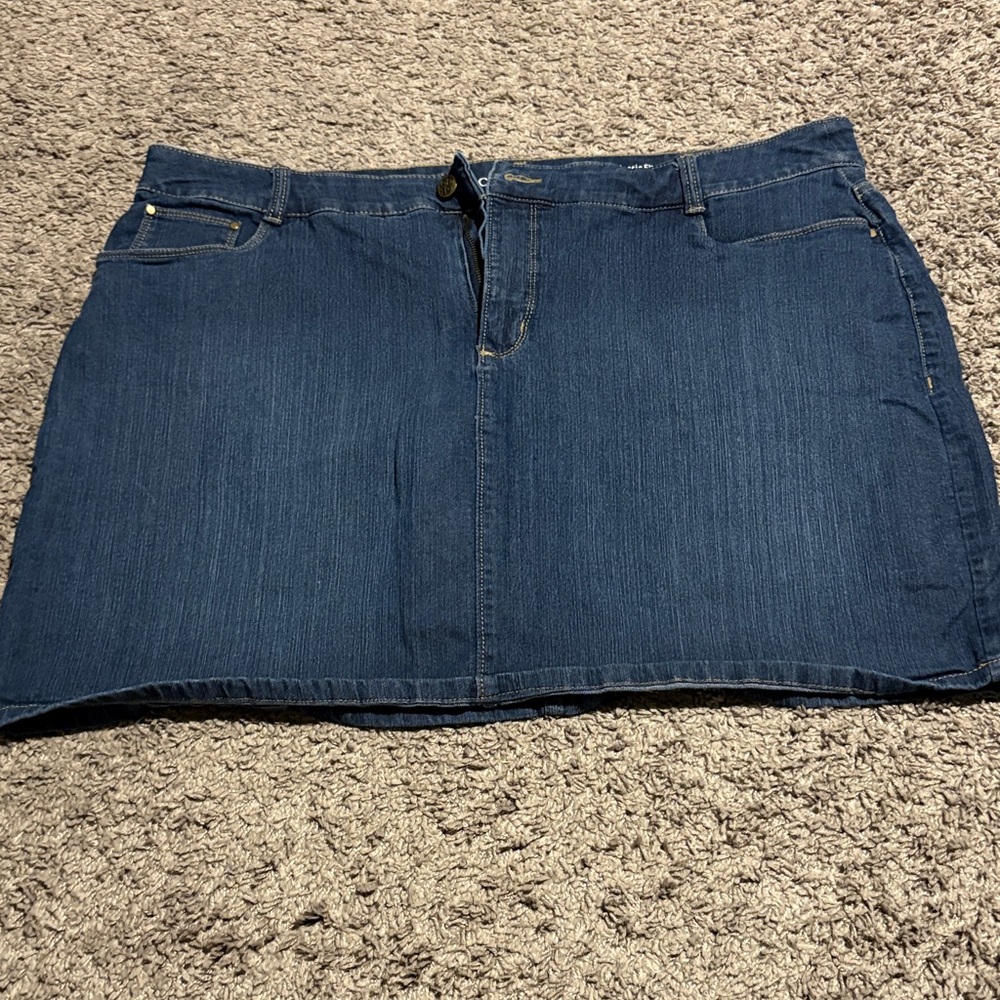 Croft & Barrow Dark Blue Mini Skirt